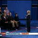 Image for article titled Donald Trump Now Just Looming Ominously Behind Hillary Clinton
